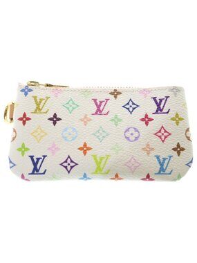 Louis Vuitton LV Takashi Murakami Pochette Cles Charm Inventory Pouch White
